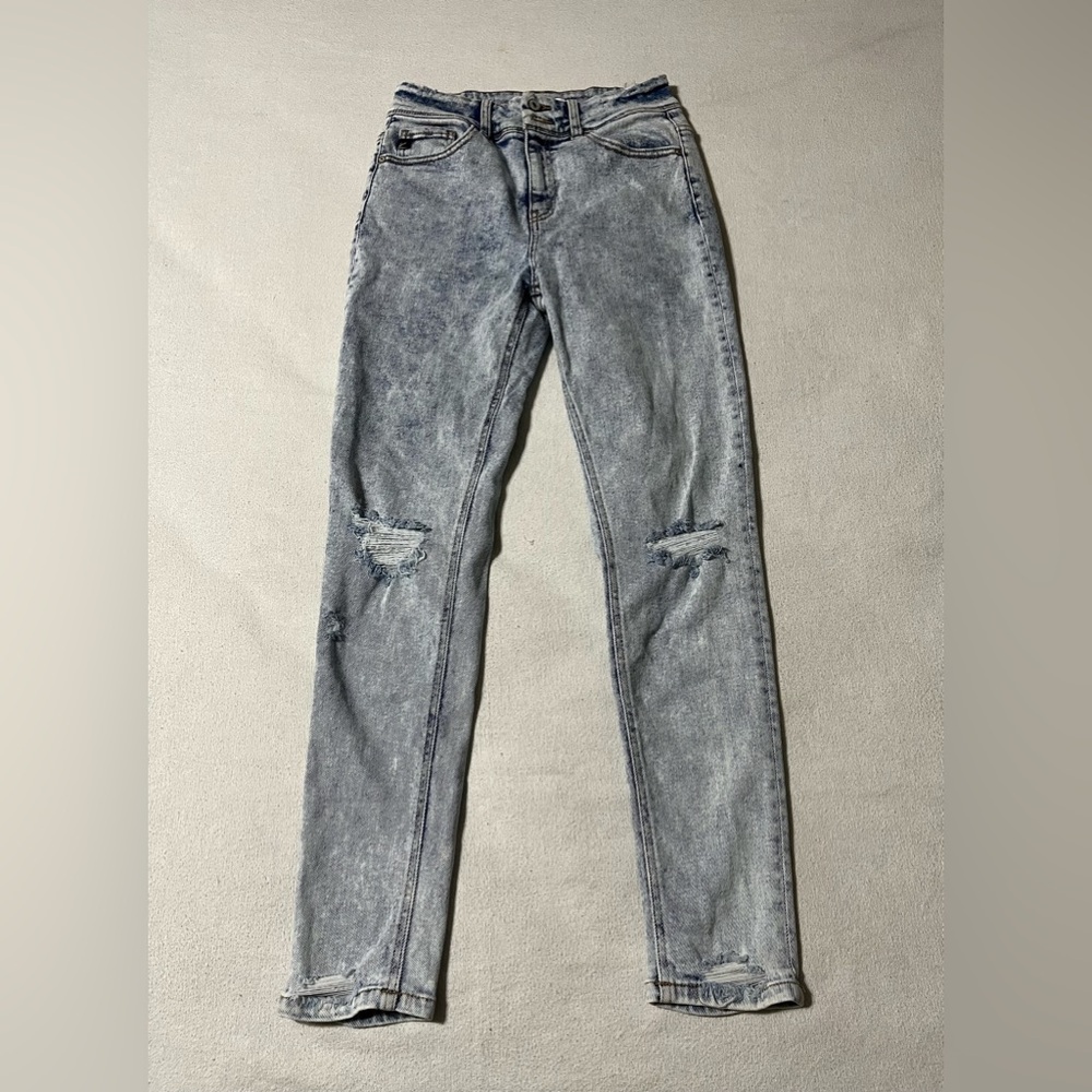KanCan 7/27 (26x27.5) Kendall Ankle Skinny High Rise Women's Acid Wash Jeans‎